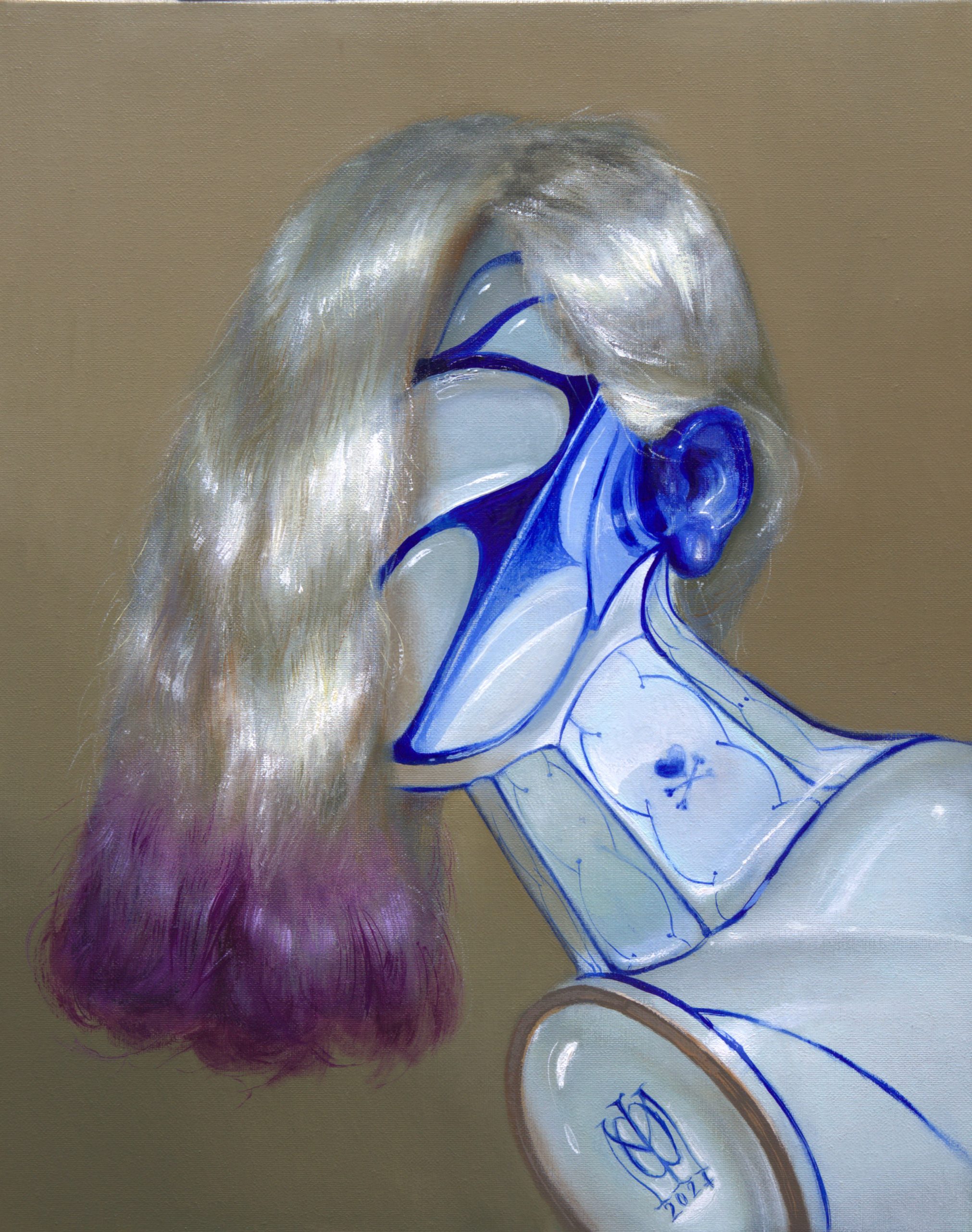 Filip Mirazovic, Delftwin, oil on canvas, 50X40cm, 2024, jpeg cropped